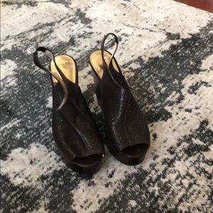 Coach wedges! Authentic chocolate Wedges by Coach